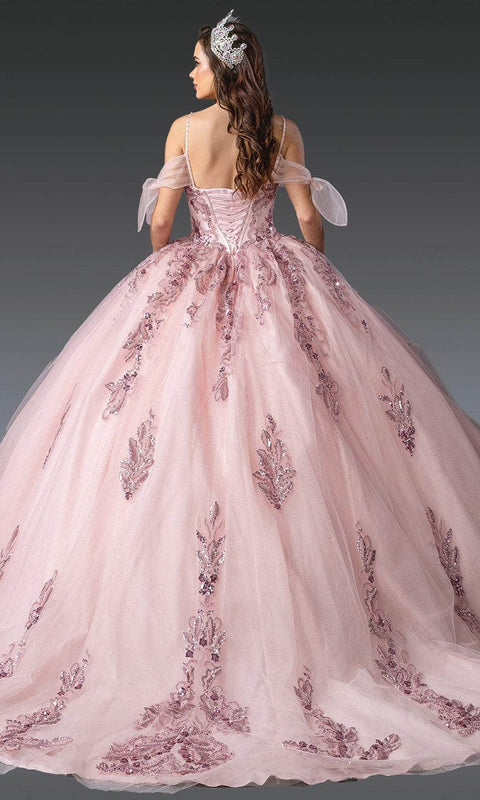Dancing Queen 1902 - Glitter Lace-Up Sweetheart Ballgown