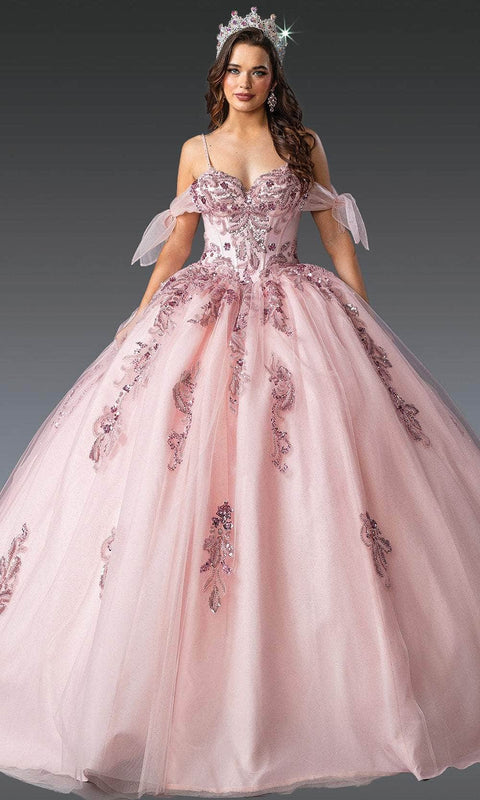 Dancing Queen 1902 - Glitter Lace-Up Sweetheart Ballgown