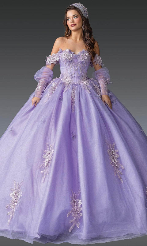 Dancing Queen 1914 - Appliqued Sweetheart Quinceanera Gown