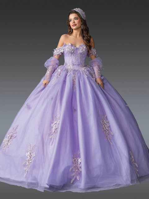 Dancing Queen 1914 - Appliqued Sweetheart Quinceanera Gown