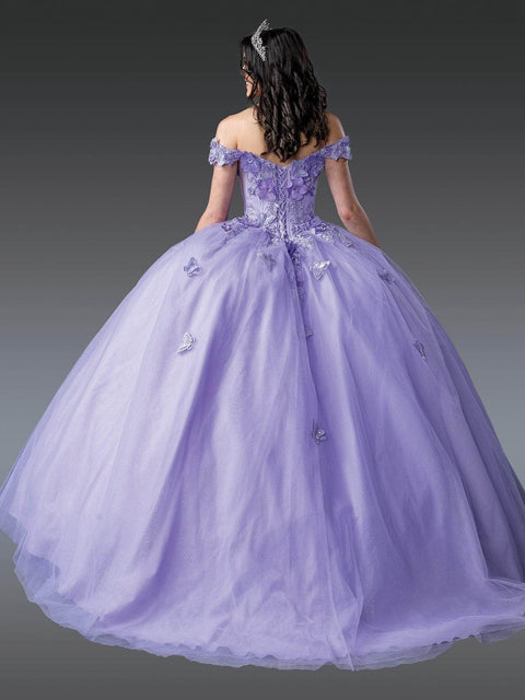 Dancing Queen 1917 - Plunging Sweetheart Appliqued Ballgown