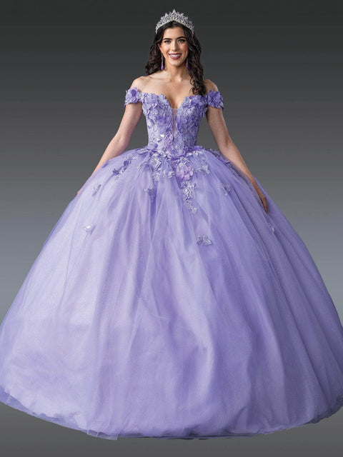 Dancing Queen 1917 - Plunging Sweetheart Appliqued Ballgown