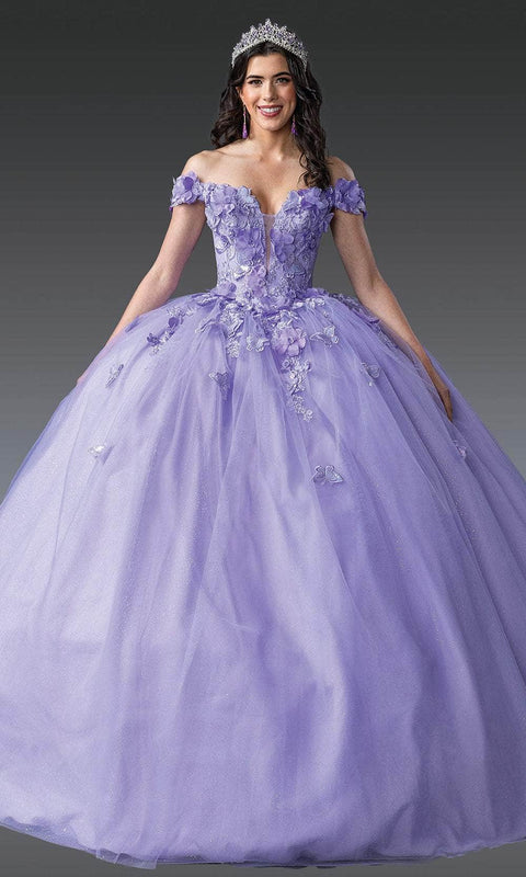Dancing Queen 1917 - Plunging Sweetheart Appliqued Ballgown