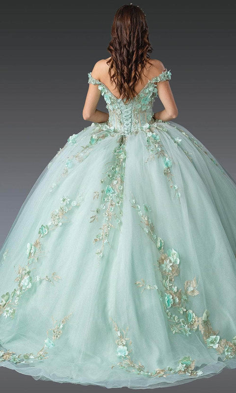 Dancing Queen 1918 - 3D Floral Sweetheart Quinceanera Gown