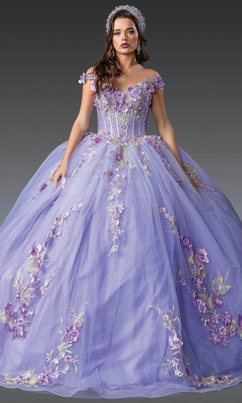 Dancing Queen 1918 - 3D Floral Sweetheart Quinceanera Gown