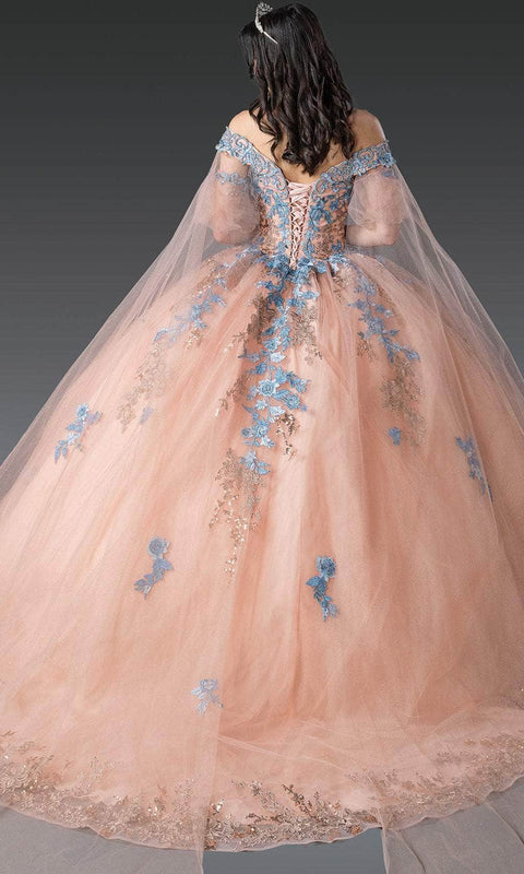 Dancing Queen 1921 - Puff Sleeve Embroidered Ballgown