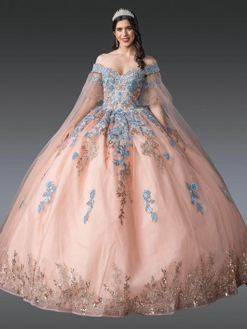 Dancing Queen 1921 - Puff Sleeve Embroidered Ballgown