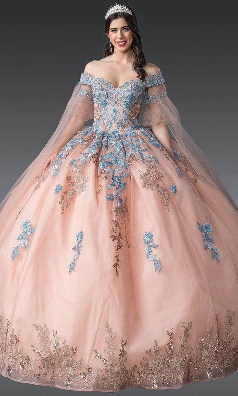 Dancing Queen 1921 - Puff Sleeve Embroidered Ballgown