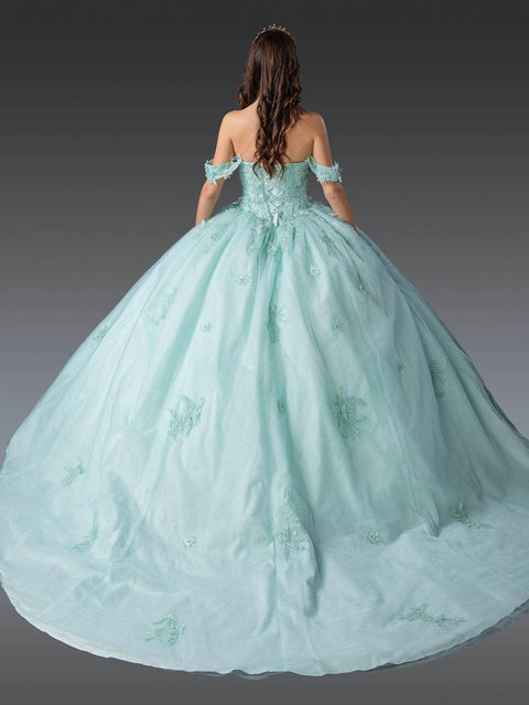 Dancing Queen 1922 - Sweetheart Beaded Appliqued Ballgown