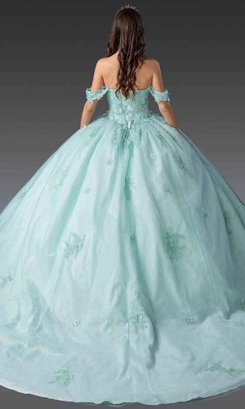 Dancing Queen 1922 - Sweetheart Beaded Appliqued Ballgown