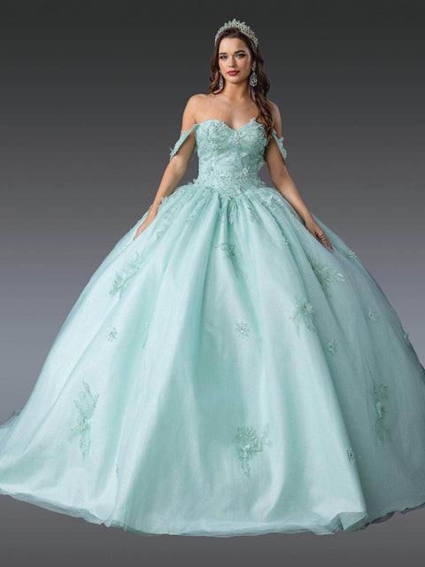 Dancing Queen 1922 - Sweetheart Beaded Appliqued Ballgown