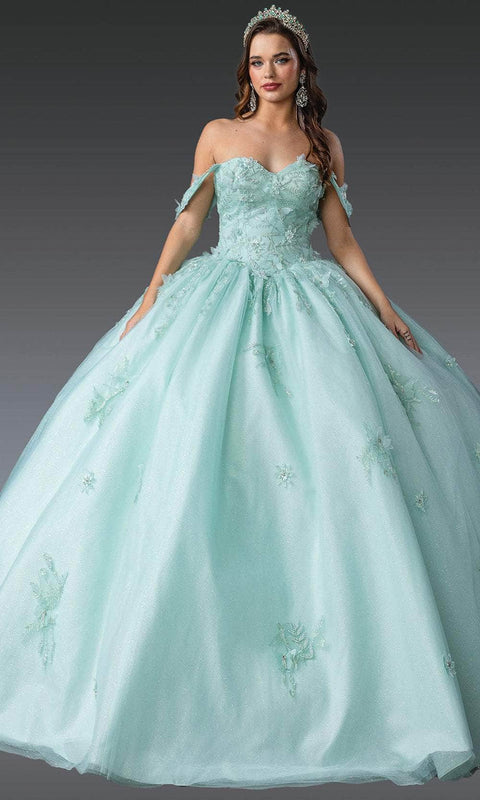 Dancing Queen 1922 - Sweetheart Beaded Appliqued Ballgown