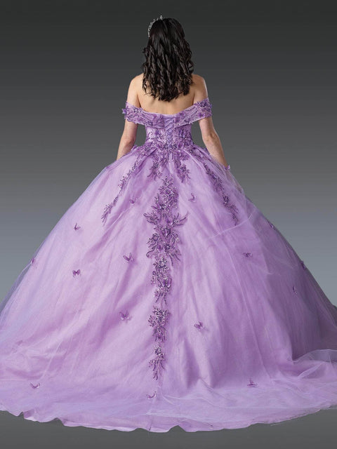 Dancing Queen 1923 - Plunging V-Neck Embellished Pleated Gown