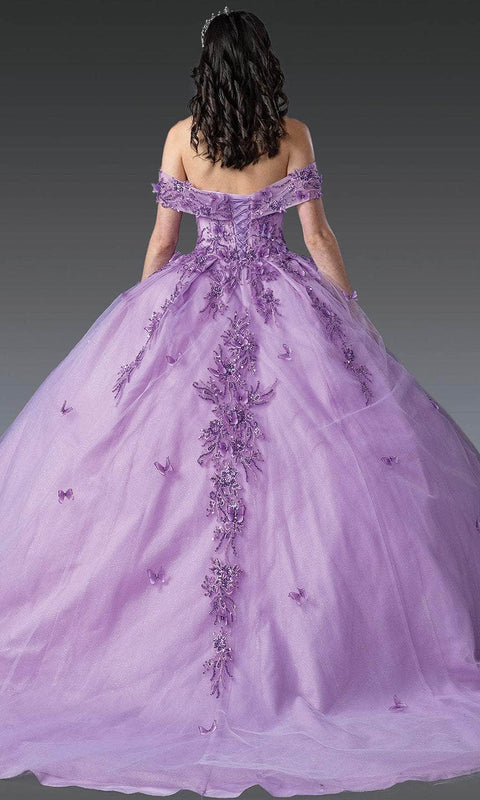 Dancing Queen 1923 - Plunging V-Neck Embellished Pleated Gown