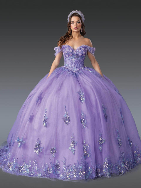 Dancing Queen 1929 - Sequined 3D Applique Sweetheart Ballgown