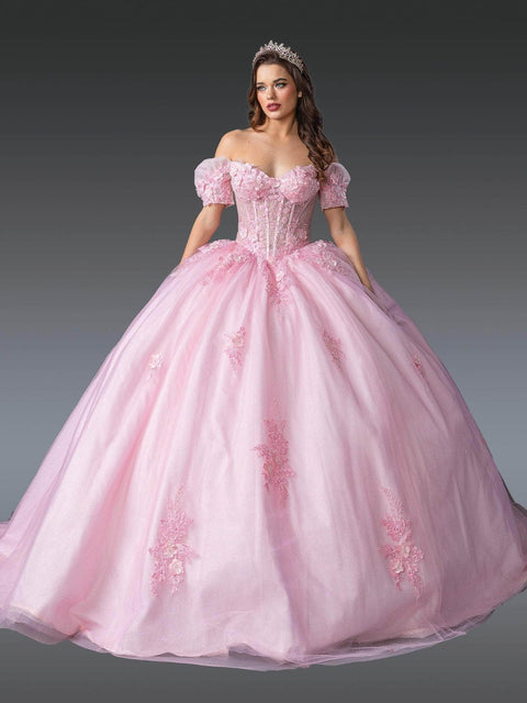 Dancing Queen 1932 - 3D Floral Off Shoulder Gown