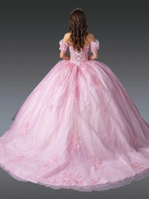 Dancing Queen 1932 - 3D Floral Off Shoulder Gown