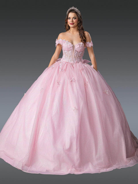 Dancing Queen 1933 - Off Shoulder Tulle Quince Gown