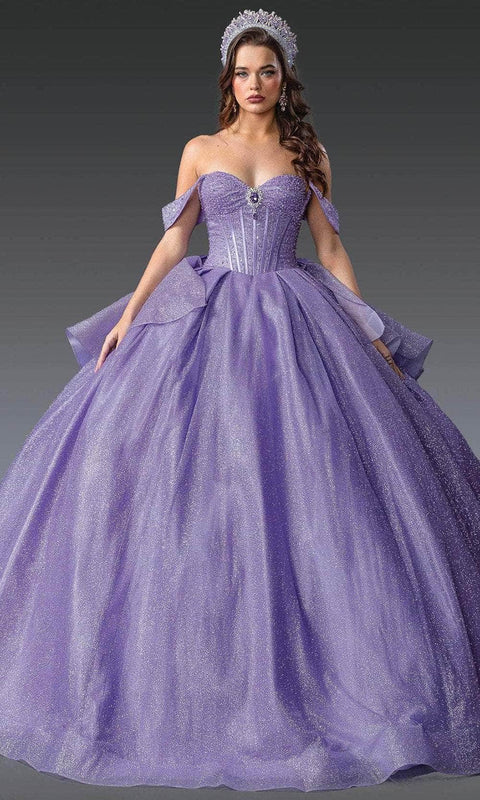 Dancing Queen 1937 - Off Shoulder Glitter Ballgown