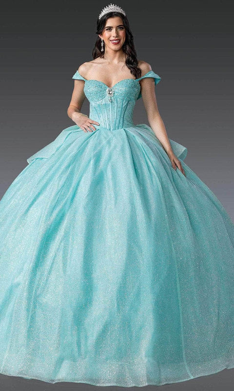 Dancing Queen 1937 - Off Shoulder Glitter Ballgown