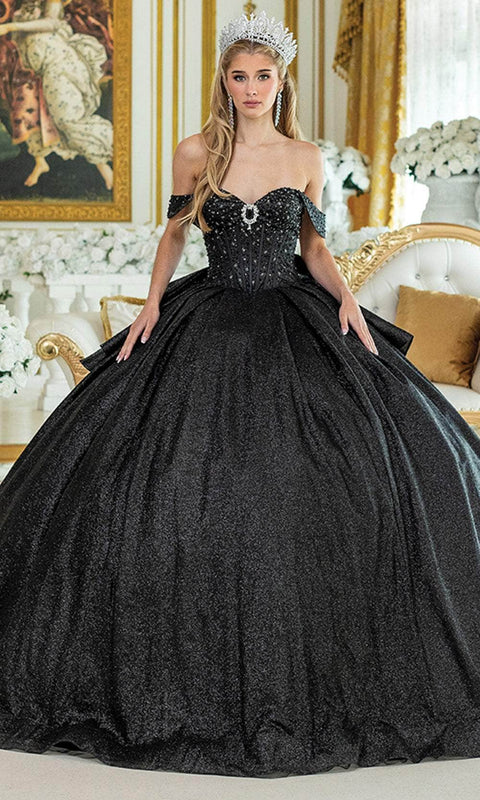 Dancing Queen 1937 - Off Shoulder Glitter Ballgown