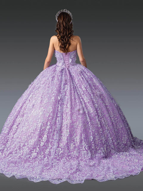 Dancing Queen 1940 - Sweetheart Lace-Up Floral Ballgown
