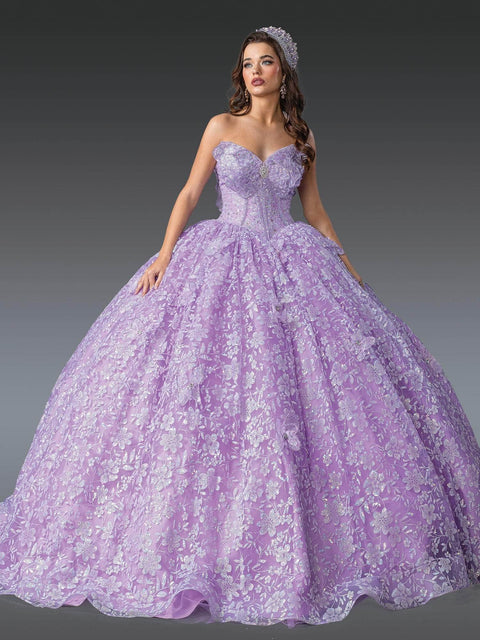 Dancing Queen 1940 - Sweetheart Lace-Up Floral Ballgown