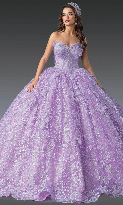 Dancing Queen 1940 - Sweetheart Lace-Up Floral Ballgown