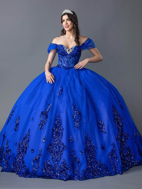 Dancing Queen 1941 - Off Shoulder Beaded Bodice Gown
