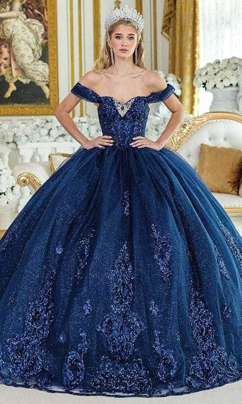 Dancing Queen 1941 - Off Shoulder Beaded Bodice Gown