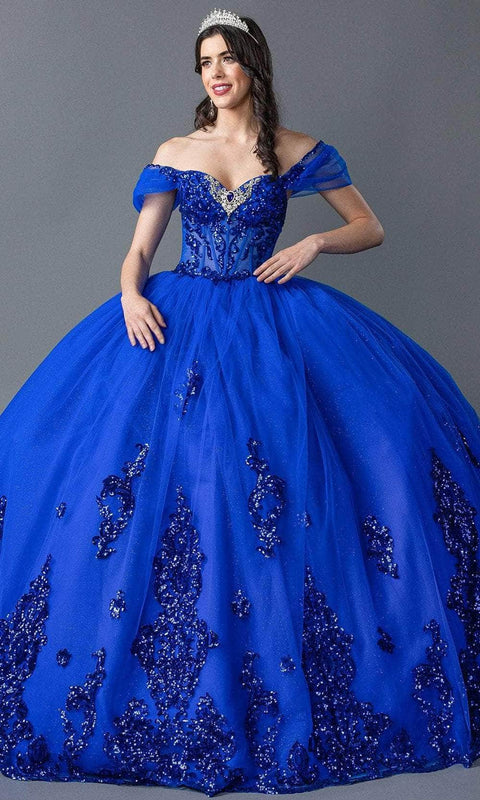 Dancing Queen 1941 - Off Shoulder Beaded Bodice Gown