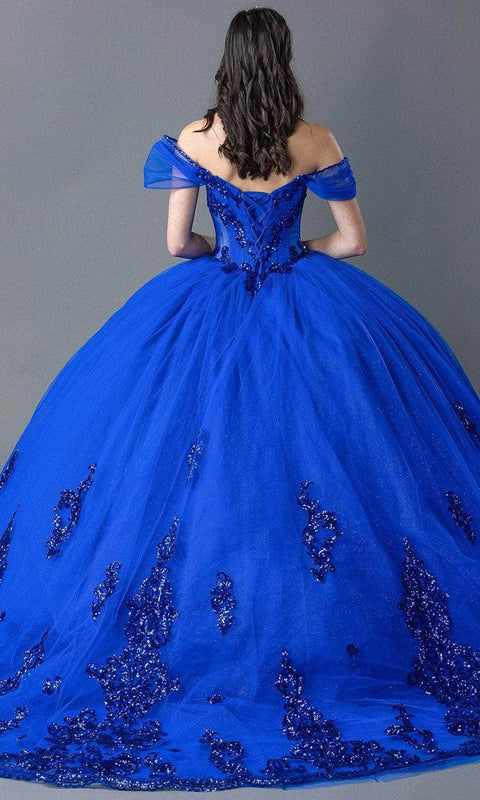 Dancing Queen 1941 - Off Shoulder Beaded Bodice Gown