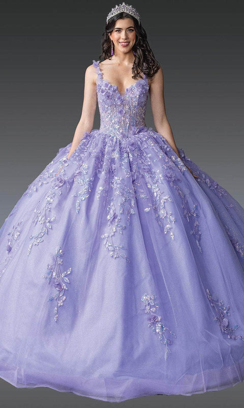Dancing Queen 1948 - Sleeveless Floral Embroidered Gown