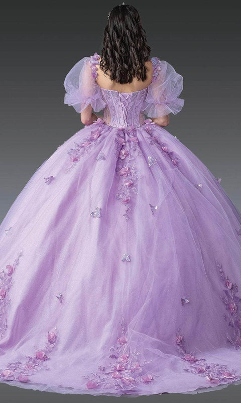 Dancing Queen 1949 - Strapless Embroidered Floral Ballgown