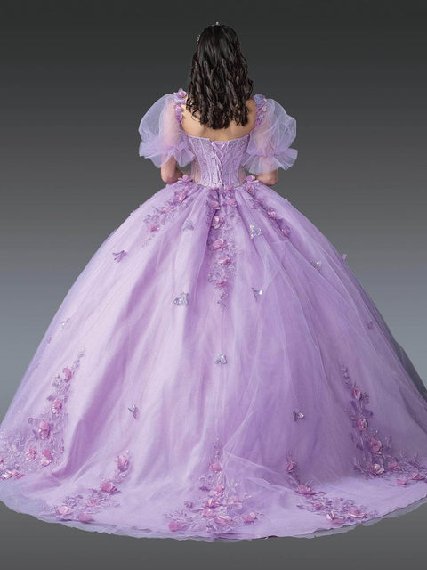 Dancing Queen 1949 - Strapless Embroidered Floral Ballgown