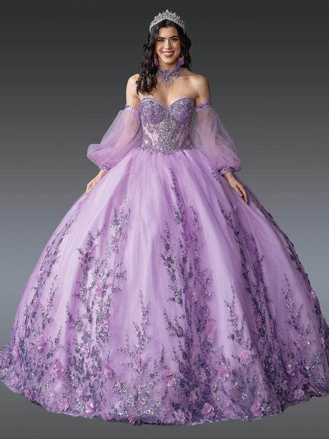Dancing Queen 1953 - Illusion Corset Sequin Quinceanera Gown