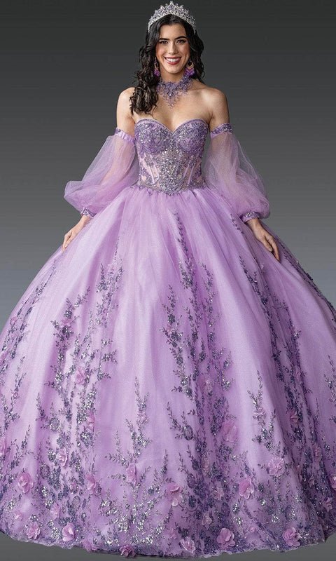 Dancing Queen 1953 - Illusion Corset Sequin Quinceanera Gown