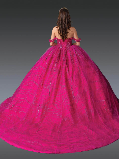 Dancing Queen 1957 - Sweetheart Floral Glitter Ballgown