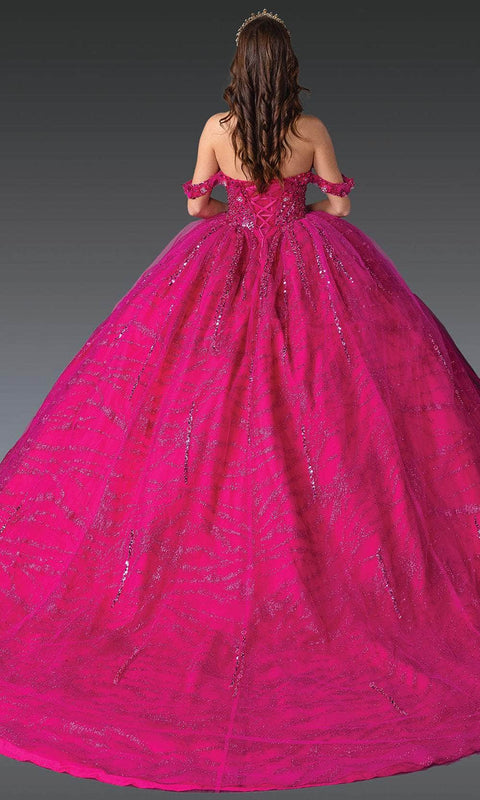 Dancing Queen 1957 - Sweetheart Floral Glitter Ballgown