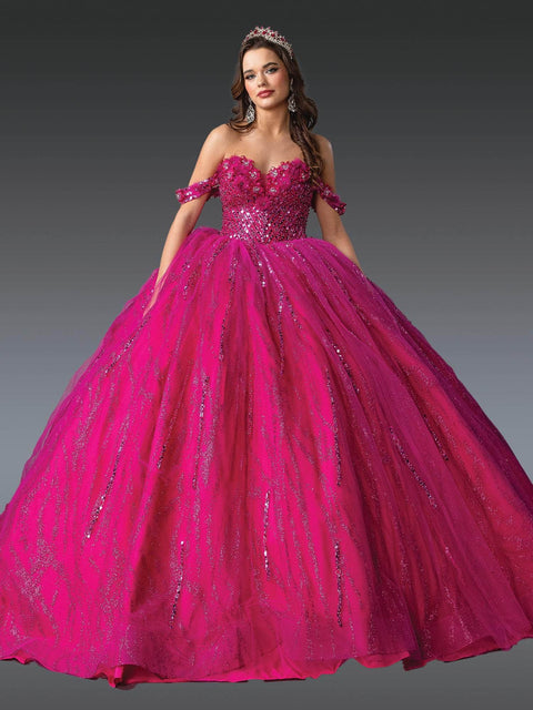 Dancing Queen 1957 - Sweetheart Floral Glitter Ballgown