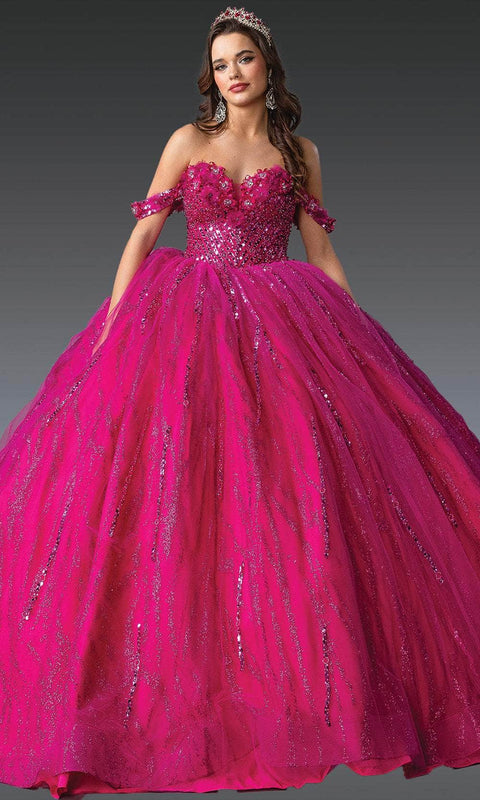 Dancing Queen 1957 - Sweetheart Floral Glitter Ballgown