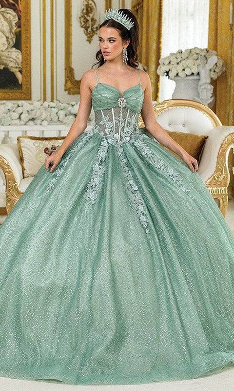 Dancing Queen 1958 - Floral Applique Sweetheart Gown