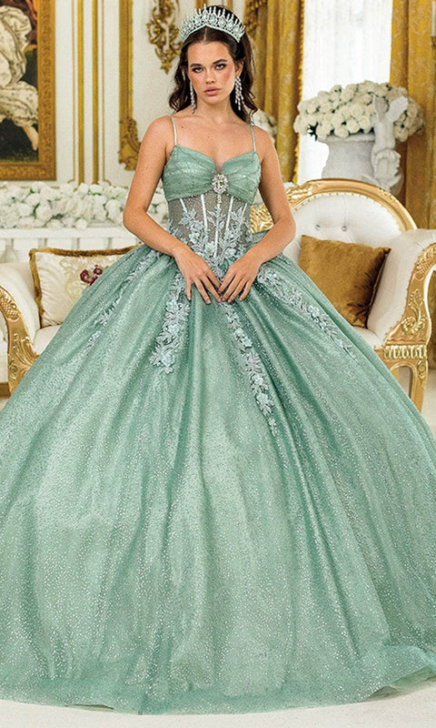 Dancing Queen 1958 - Floral Applique Sweetheart Gown