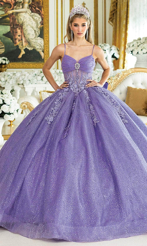 Dancing Queen 1958 - Floral Applique Sweetheart Gown