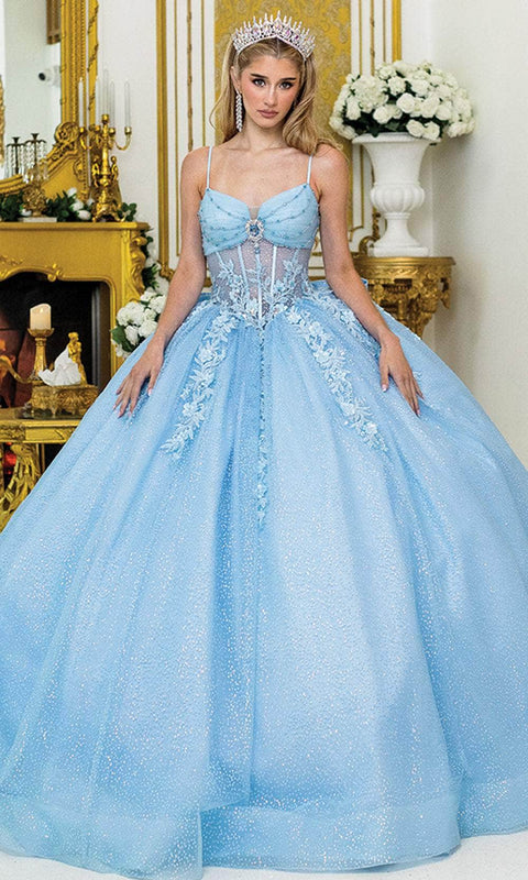 Dancing Queen 1958 - Floral Applique Sweetheart Gown