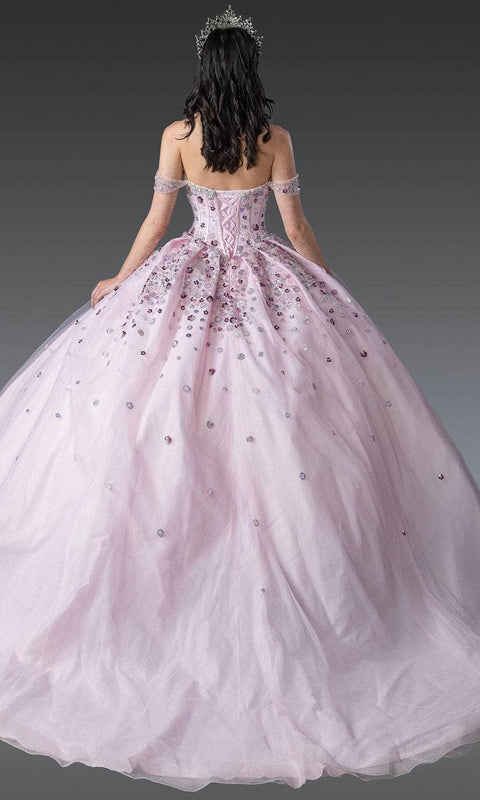 Dancing Queen 1959 - Pleated Skirt Sequin Embellished Ballgown