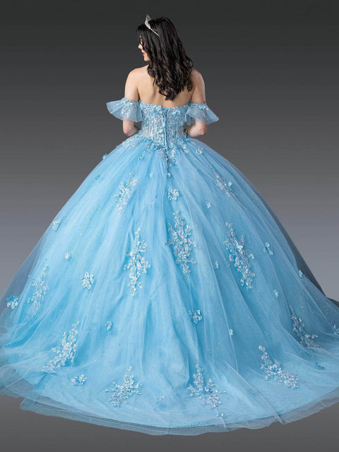 Dancing Queen 1964 - Detachable Puff Sleeve Embellished Gown