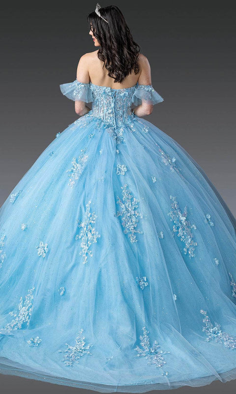 Dancing Queen 1964 - Detachable Puff Sleeve Embellished Gown