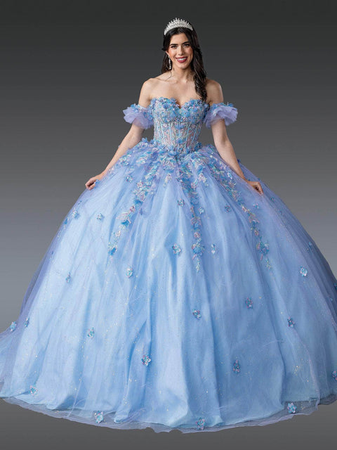 Dancing Queen 1969 - Sweetheart 3D Floral Long Gown