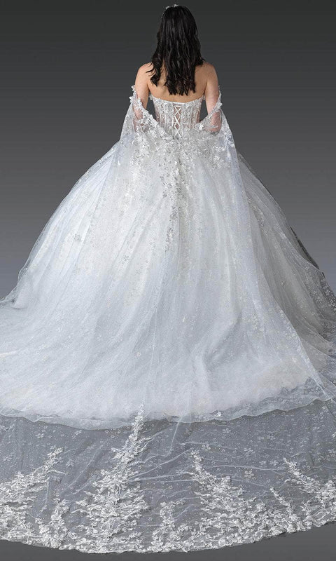 Dancing Queen 1970 - Floral Cape Sleeve Quince Gown